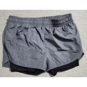 PONY‎ Running Shorts Women’s XL Gray Athletic Lined Gym